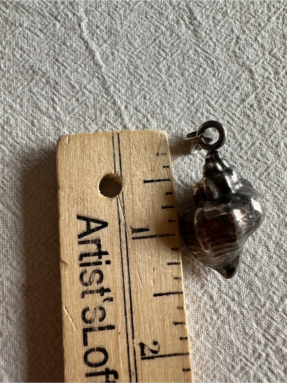 Rare Vintage Large Seashell Pendant 925 MEXICO